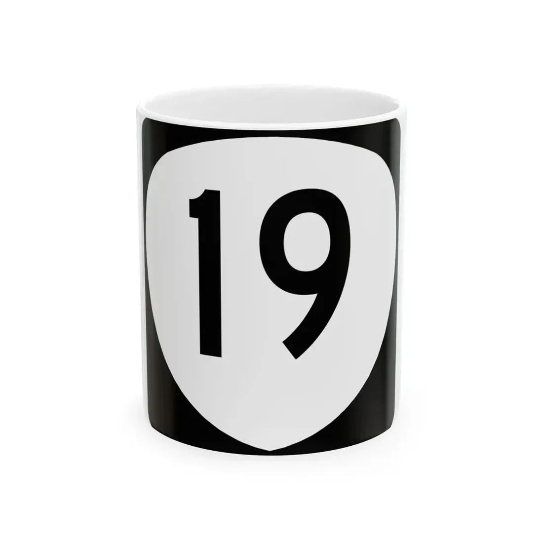 OR 19 (Oregon) (Road Sign) White Coffee Mug 11oz - Go Mug Yourself