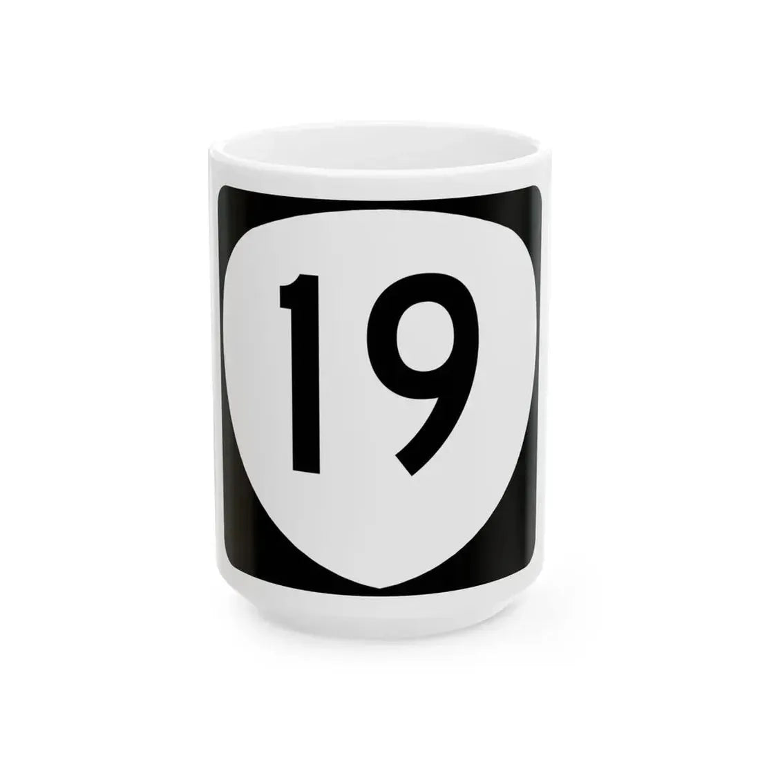 OR 19 (Oregon) (Road Sign) White Coffee Mug 15oz - Go Mug Yourself