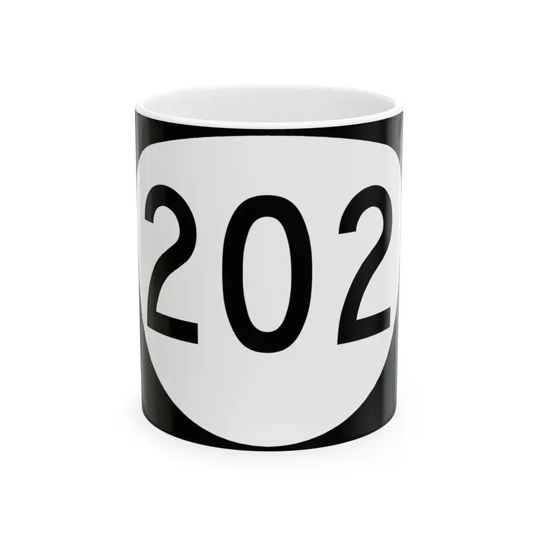 OR 202 (Oregon) (Road Sign) White Coffee Mug 11oz - Go Mug Yourself