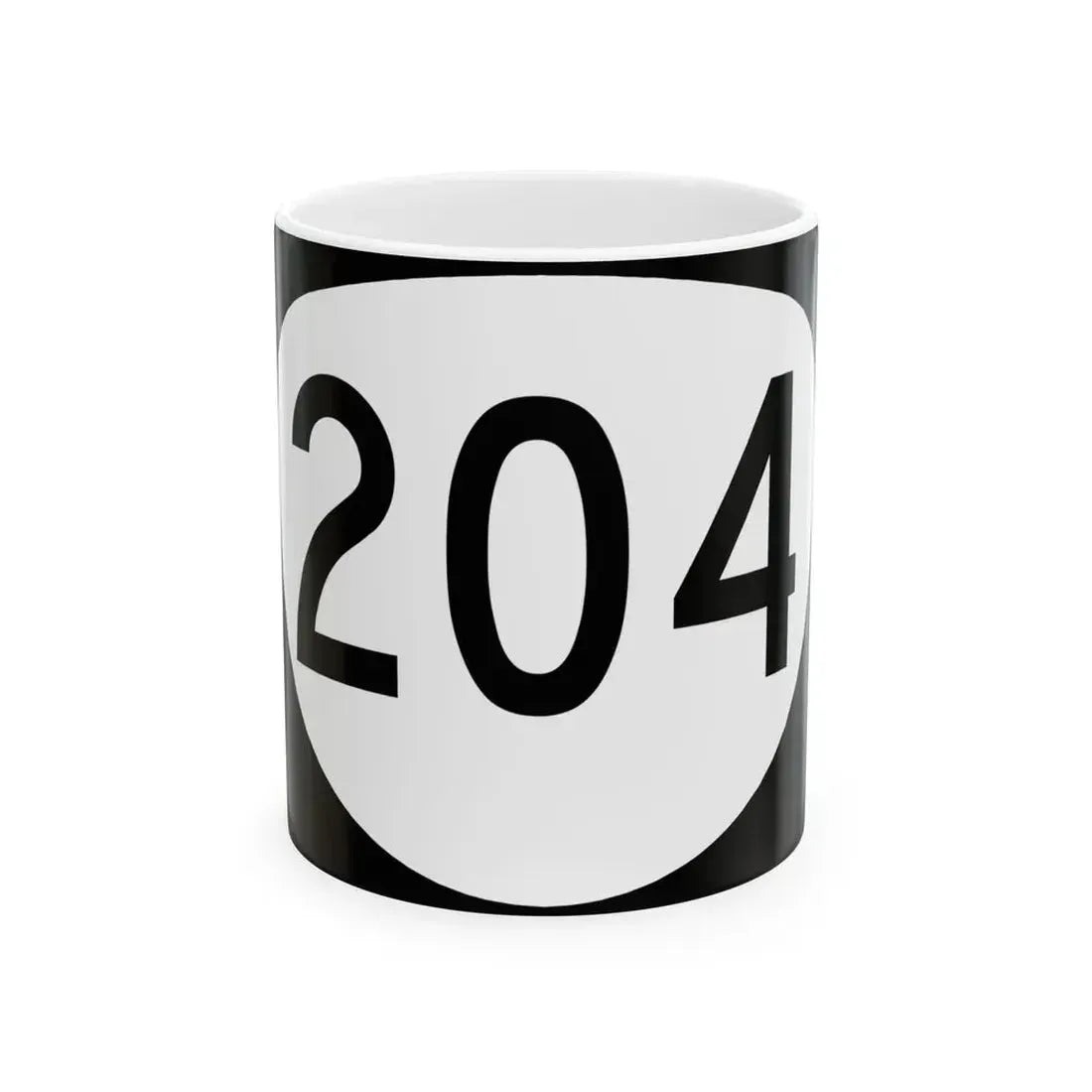 OR 204 (Oregon) (Road Sign) White Coffee Mug 11oz - Go Mug Yourself
