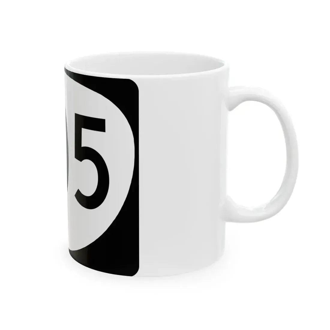 OR 205 (Oregon) (Road Sign) White Coffee Mug - Go Mug Yourself