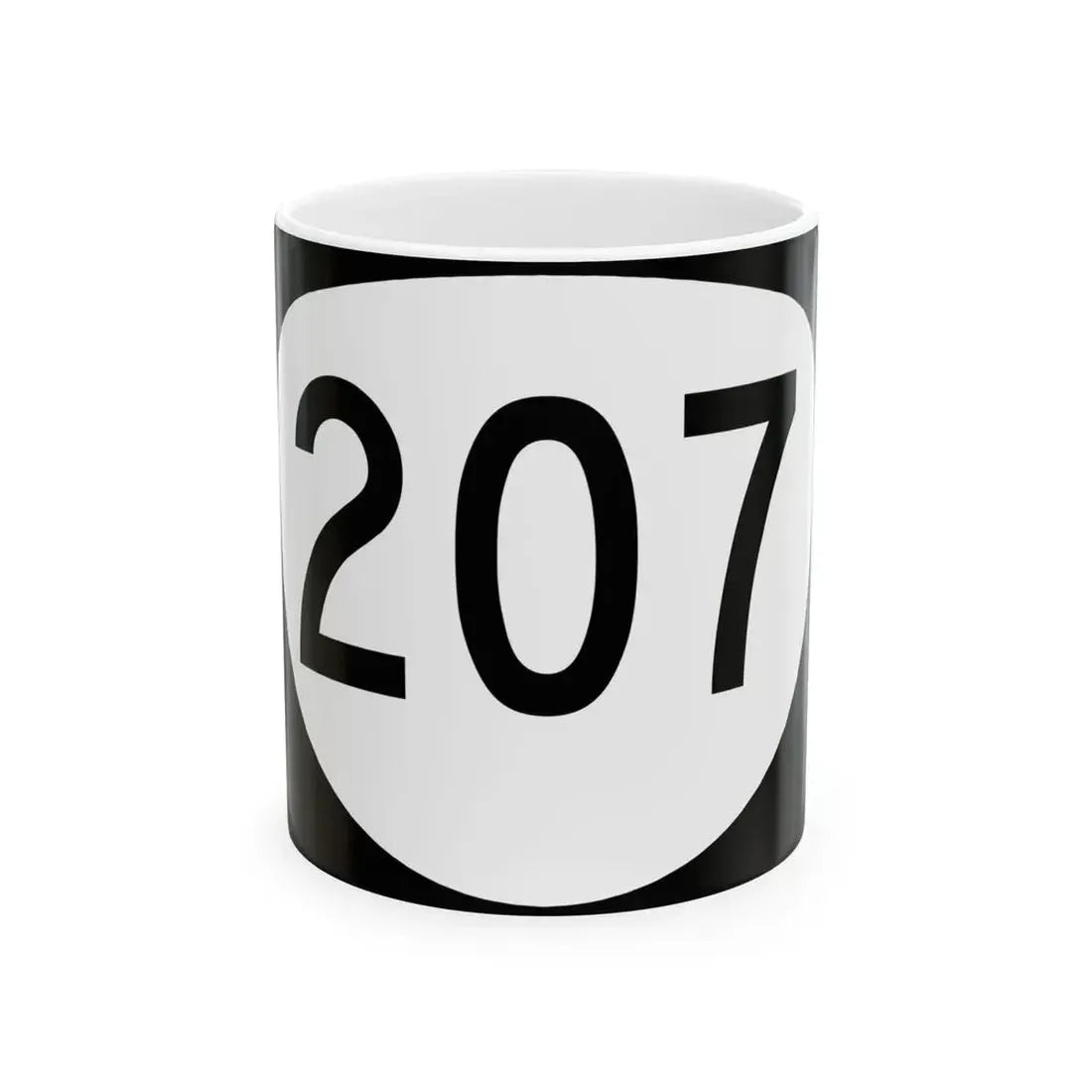 OR 207 (Oregon) (Road Sign) White Coffee Mug 11oz - Go Mug Yourself