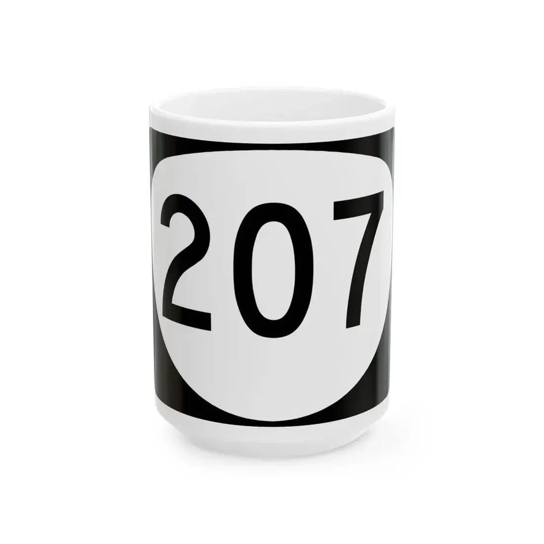 OR 207 (Oregon) (Road Sign) White Coffee Mug 15oz - Go Mug Yourself