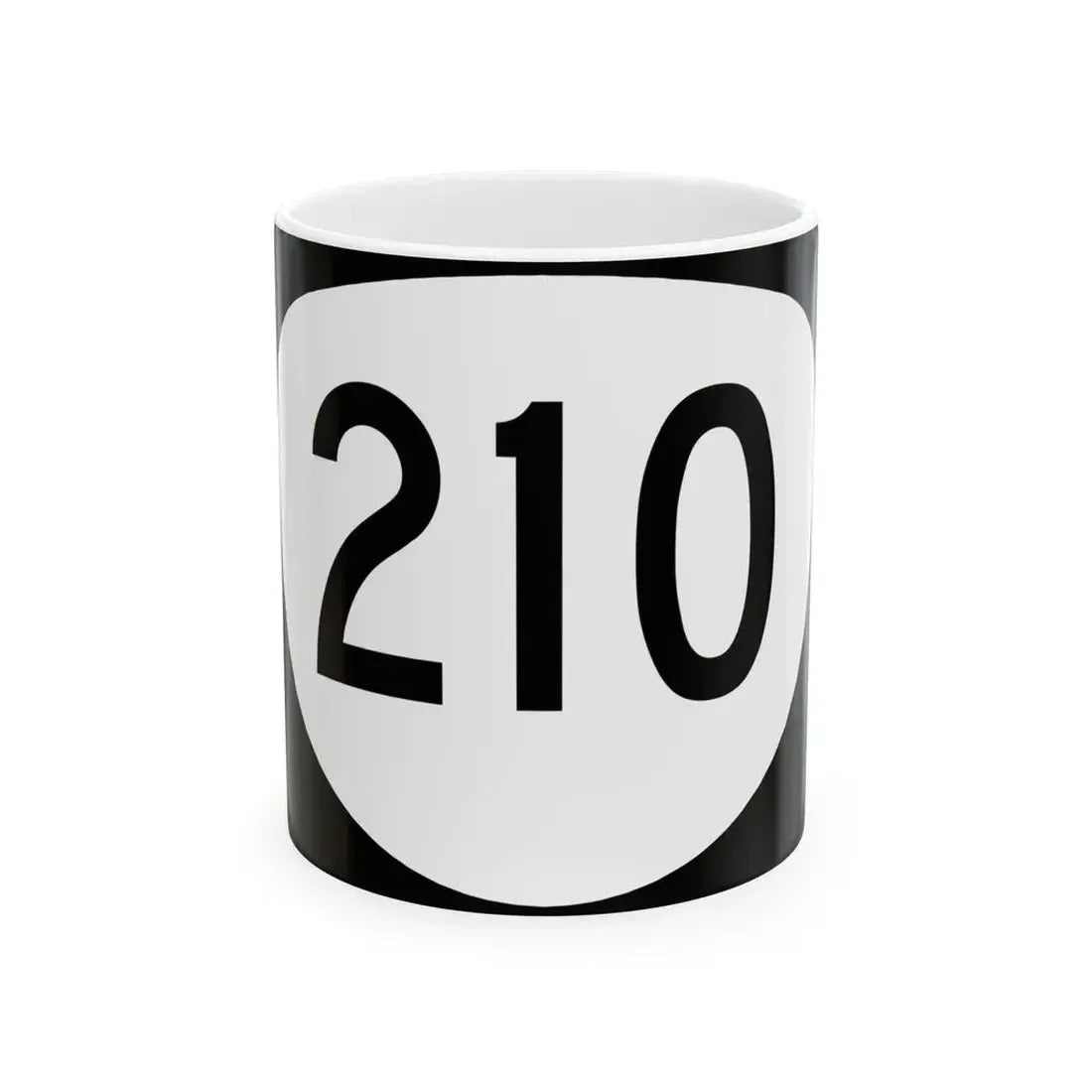 OR 210 (Oregon) (Road Sign) White Coffee Mug 11oz - Go Mug Yourself