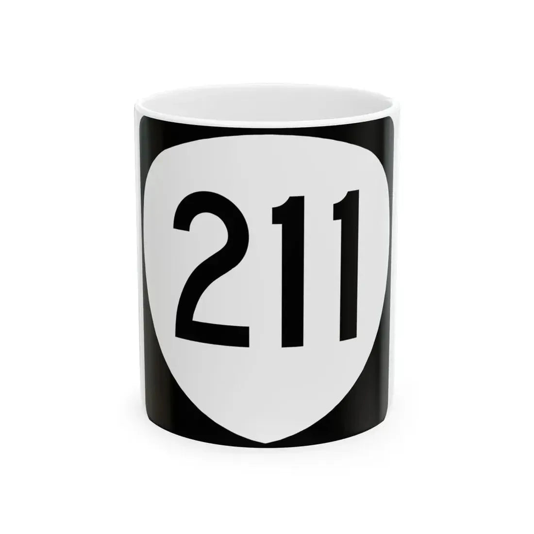 OR 211 (Oregon) (Road Sign) White Coffee Mug 11oz - Go Mug Yourself