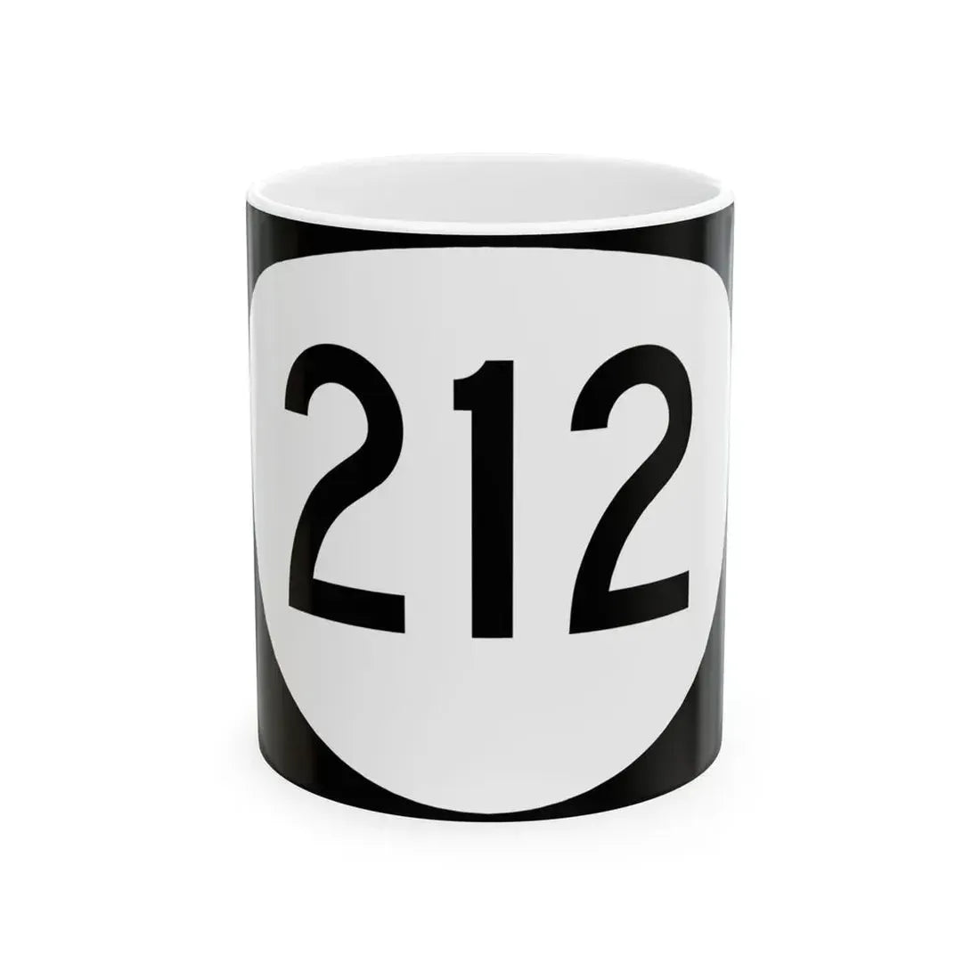 OR 212 (Oregon) (Road Sign) White Coffee Mug 11oz - Go Mug Yourself