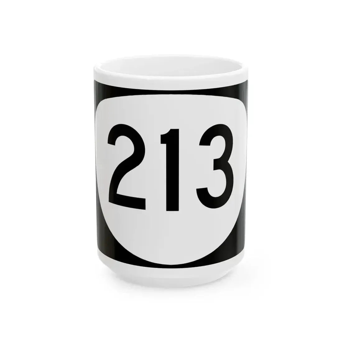 OR 213 (Oregon) (Road Sign) White Coffee Mug 15oz - Go Mug Yourself