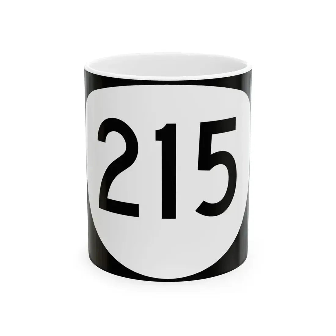 OR 215 (Oregon) (Road Sign) White Coffee Mug 11oz - Go Mug Yourself