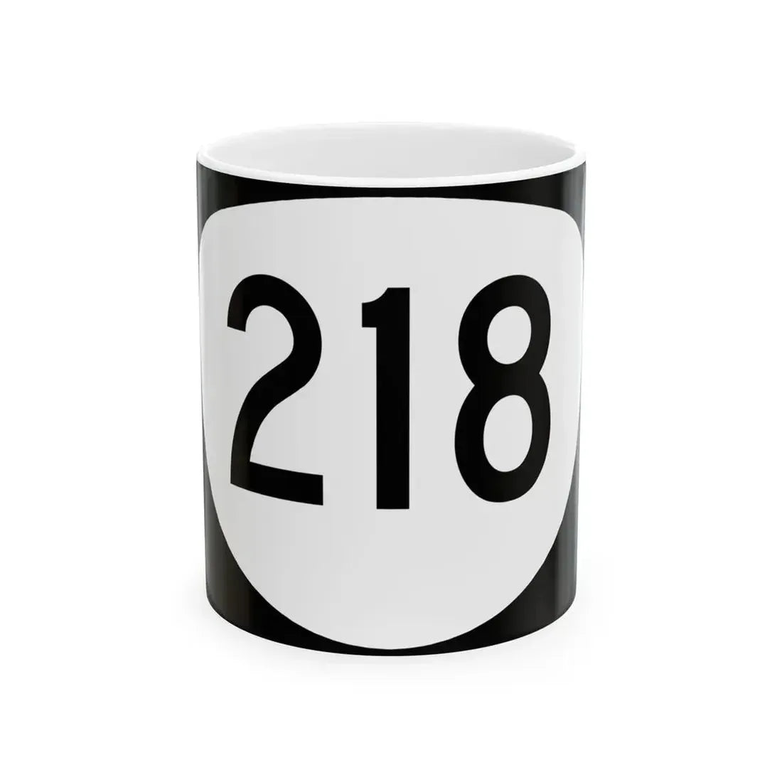 OR 218 (Oregon) (Road Sign) White Coffee Mug 11oz - Go Mug Yourself