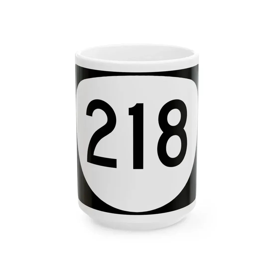 OR 218 (Oregon) (Road Sign) White Coffee Mug 15oz - Go Mug Yourself