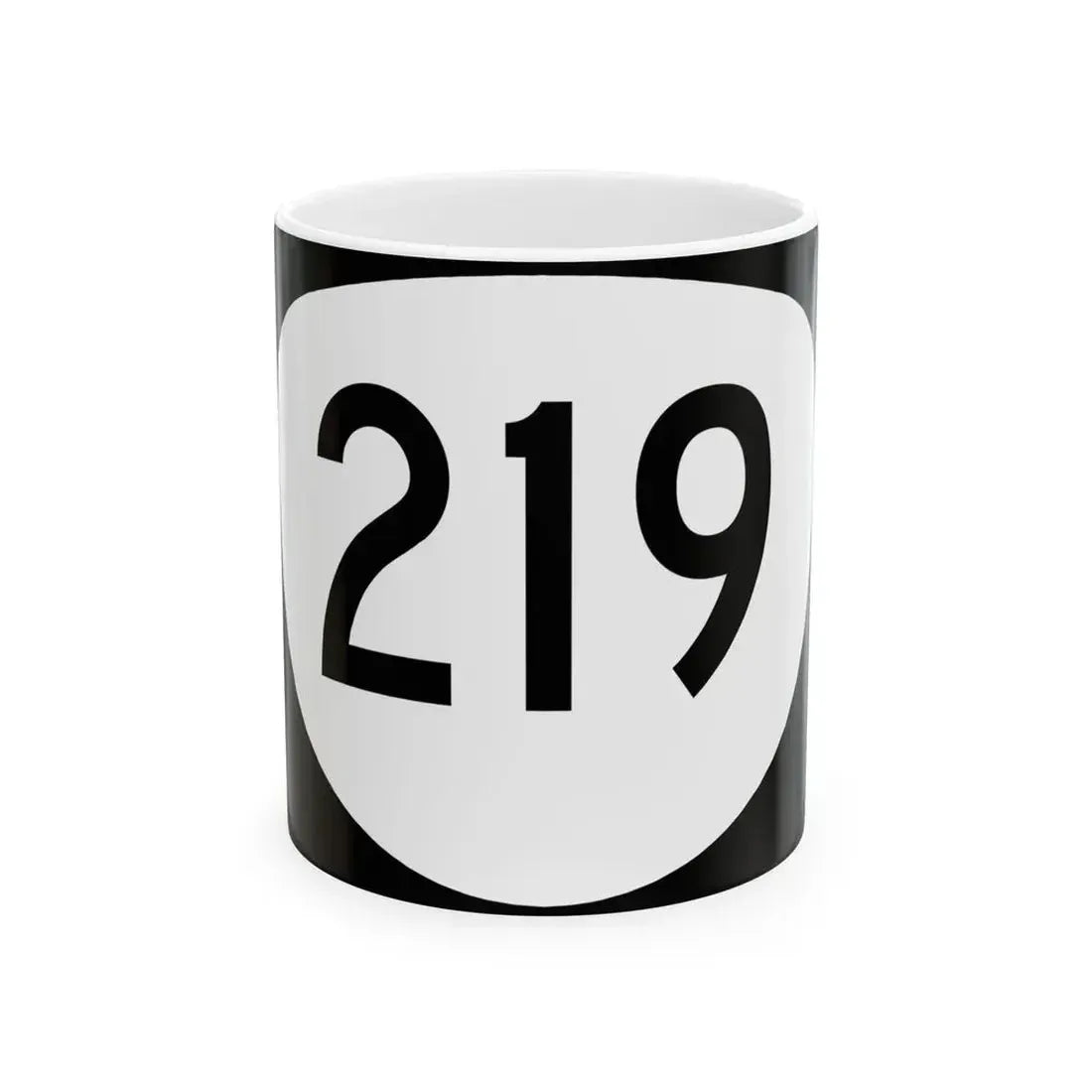 OR 219 (Oregon) (Road Sign) White Coffee Mug 11oz - Go Mug Yourself