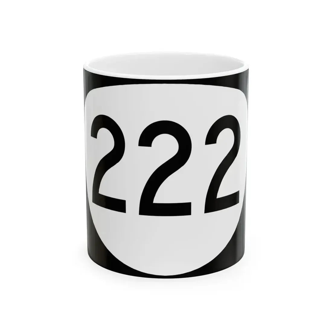 OR 222 (Oregon) (Road Sign) White Coffee Mug 11oz - Go Mug Yourself