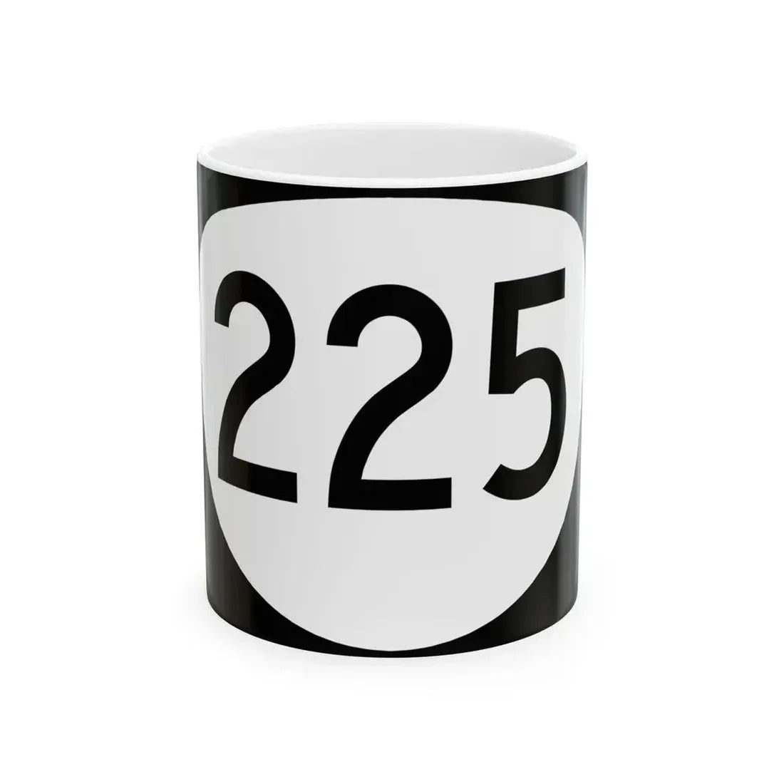 OR 225 (Oregon) (Road Sign) White Coffee Mug 11oz - Go Mug Yourself