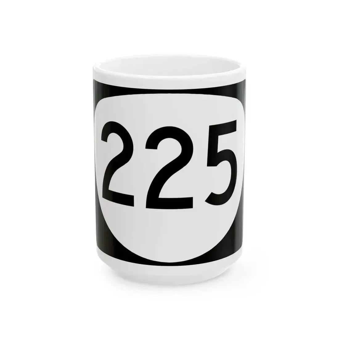 OR 225 (Oregon) (Road Sign) White Coffee Mug 15oz - Go Mug Yourself