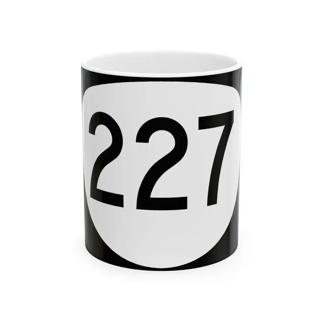 OR 227 (Oregon) (Road Sign) White Coffee Mug 11oz - Go Mug Yourself