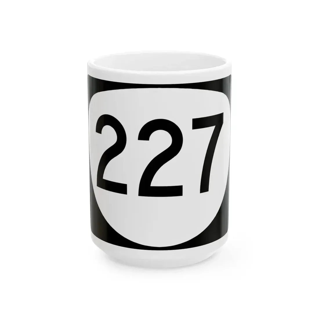 OR 227 (Oregon) (Road Sign) White Coffee Mug 15oz - Go Mug Yourself
