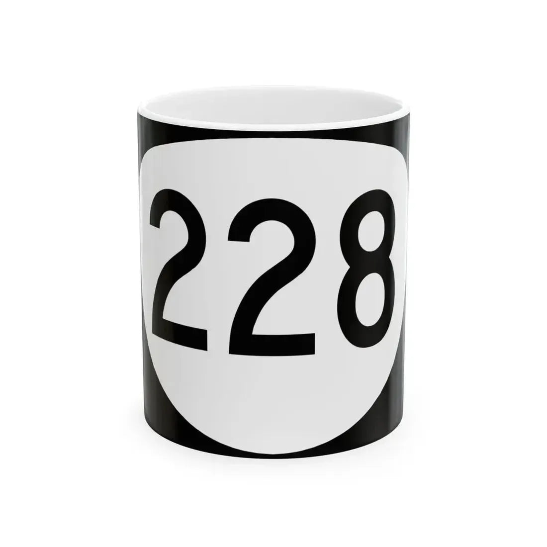 OR 228 (Oregon) (Road Sign) White Coffee Mug 11oz - Go Mug Yourself