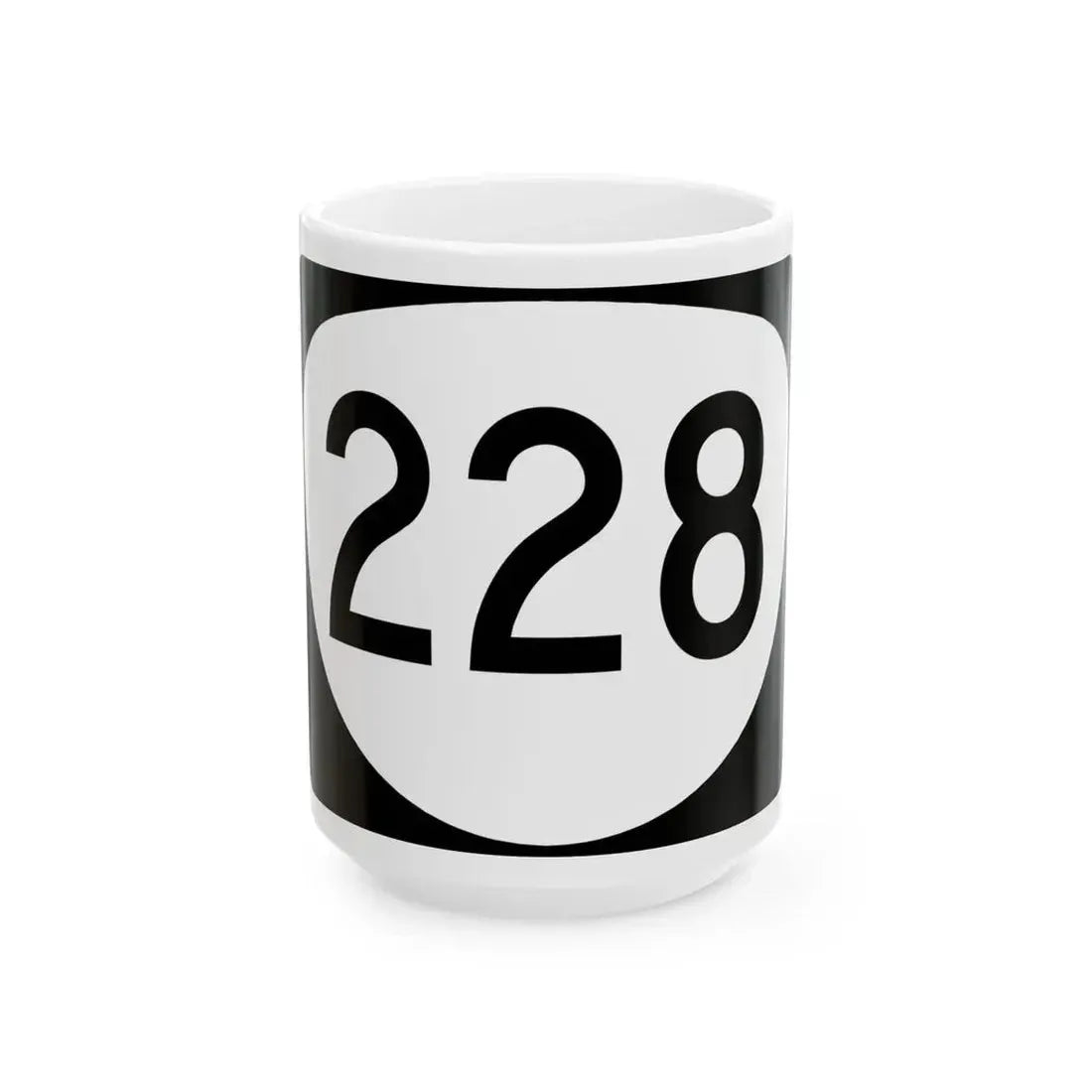 OR 228 (Oregon) (Road Sign) White Coffee Mug 15oz - Go Mug Yourself