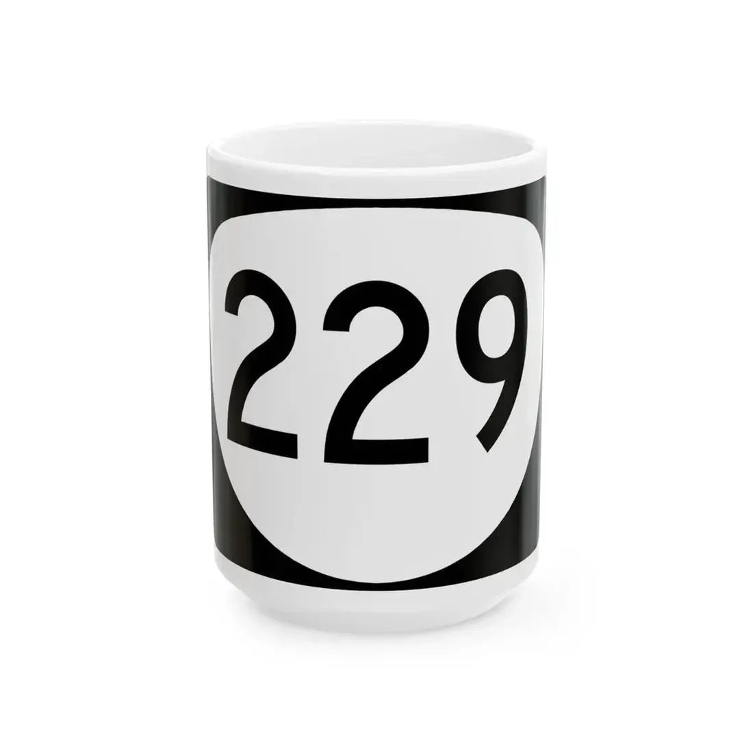 OR 229 (Oregon) (Road Sign) White Coffee Mug 15oz - Go Mug Yourself