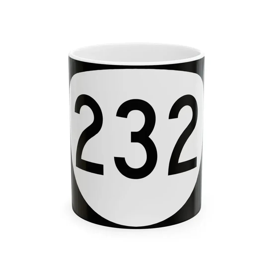 OR 232 (Oregon) (Road Sign) White Coffee Mug 11oz - Go Mug Yourself