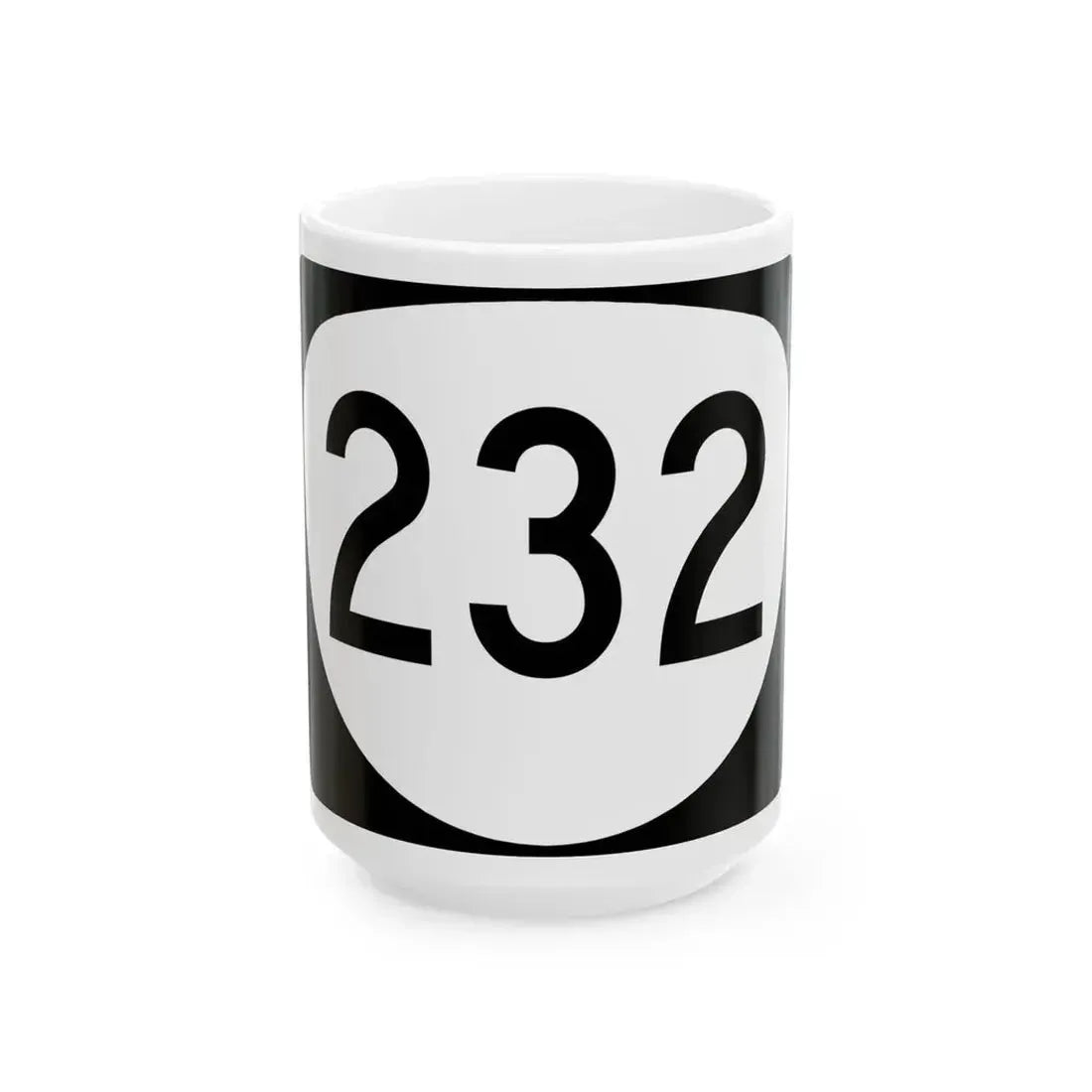 OR 232 (Oregon) (Road Sign) White Coffee Mug 15oz - Go Mug Yourself