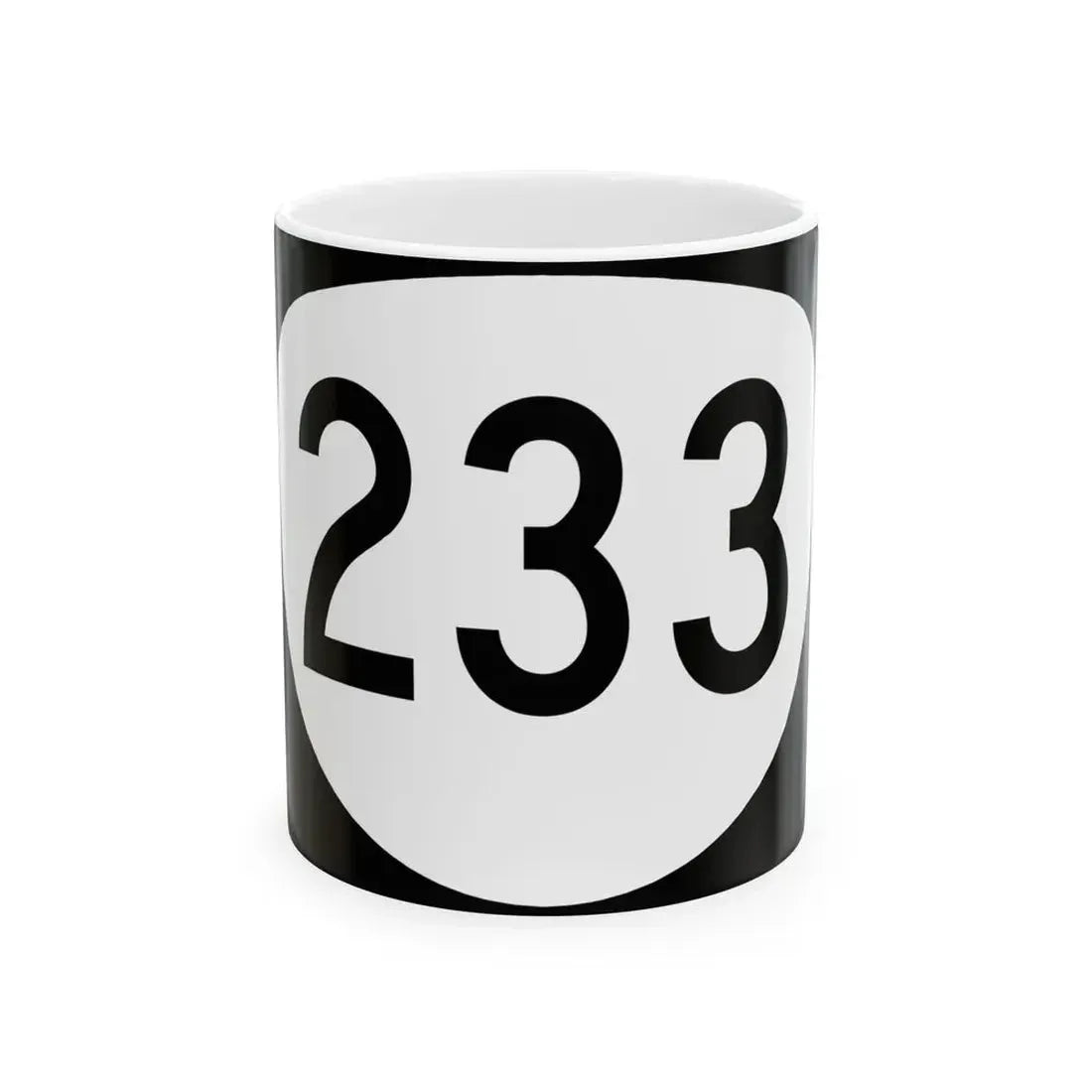 OR 233 (Oregon) (Road Sign) White Coffee Mug 11oz - Go Mug Yourself