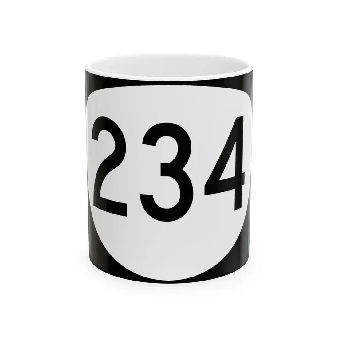 OR 234 (Oregon) (Road Sign) White Coffee Mug 11oz - Go Mug Yourself