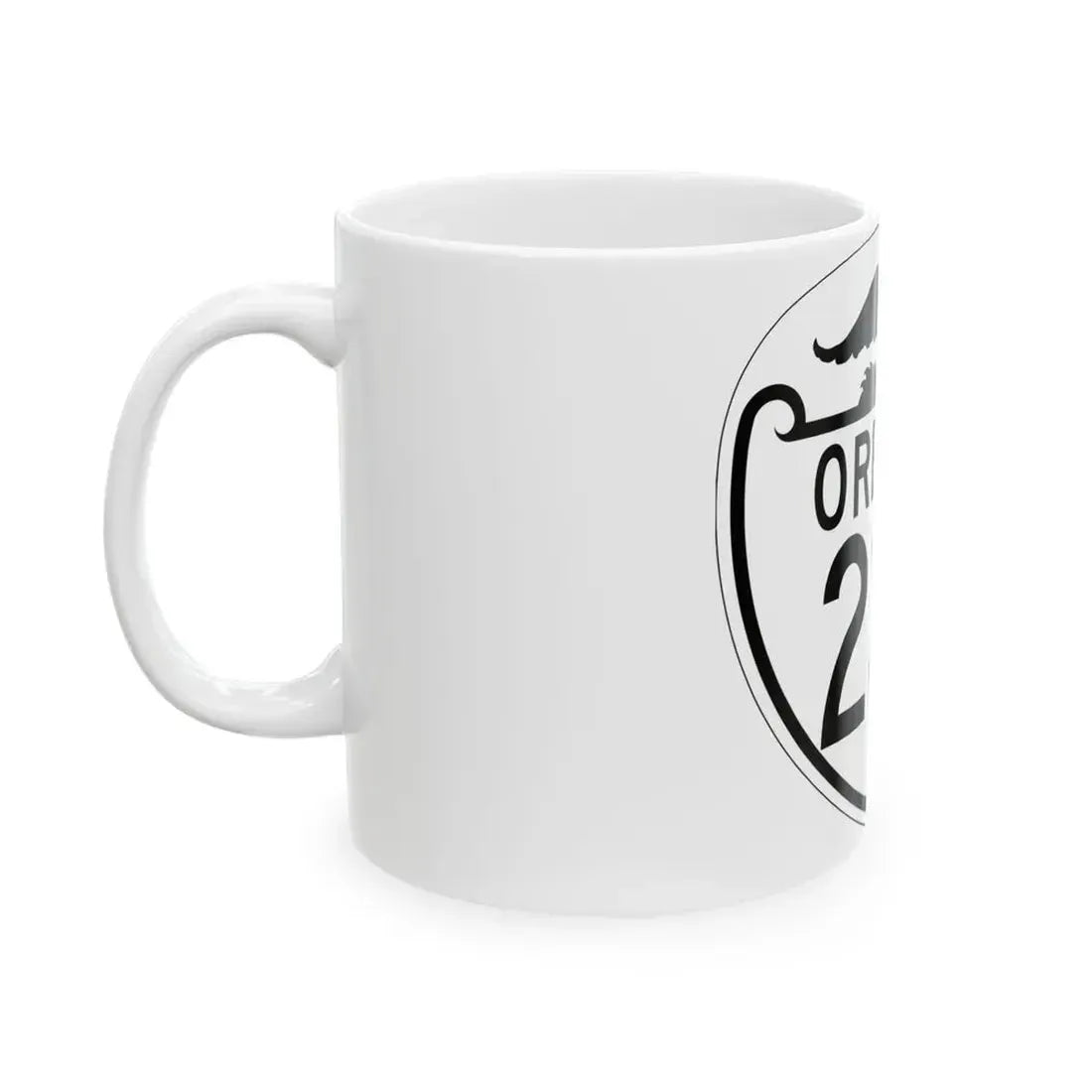 OR 235 1948 (Oregon) (Road Sign) White Coffee Mug - Go Mug Yourself