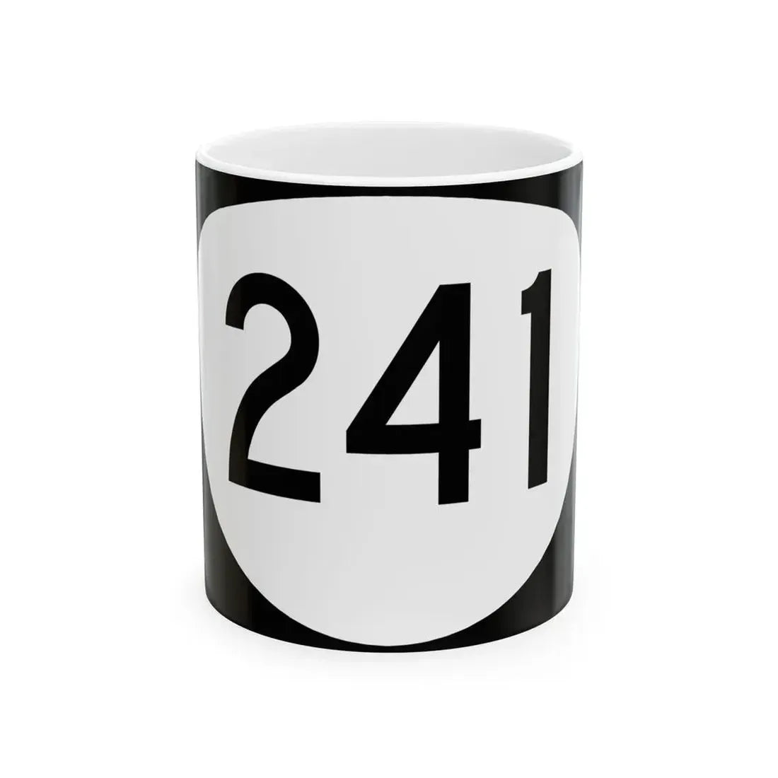 OR 241 (Oregon) (Road Sign) White Coffee Mug 11oz - Go Mug Yourself