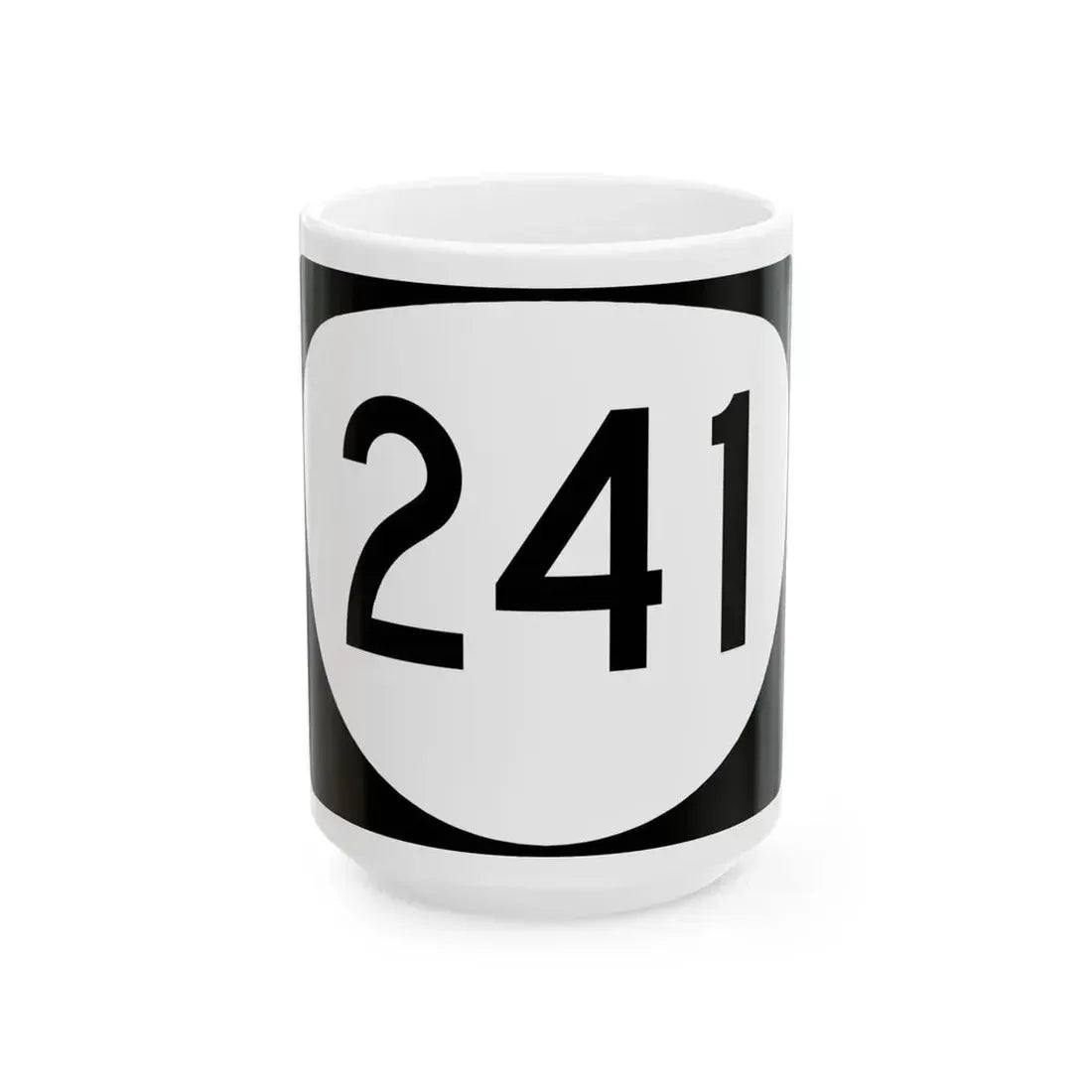 OR 241 (Oregon) (Road Sign) White Coffee Mug 15oz - Go Mug Yourself
