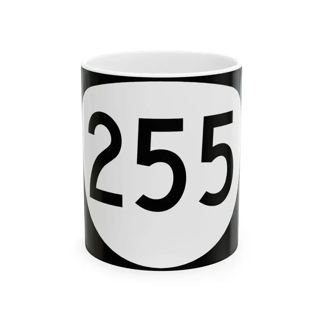 OR 255 (Oregon) (Road Sign) White Coffee Mug 11oz - Go Mug Yourself