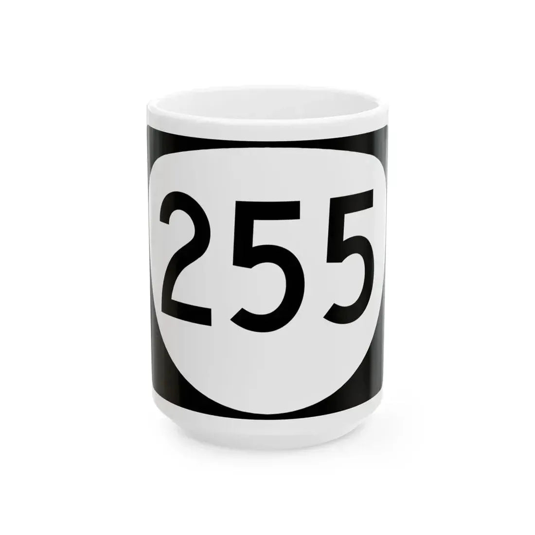 OR 255 (Oregon) (Road Sign) White Coffee Mug 15oz - Go Mug Yourself