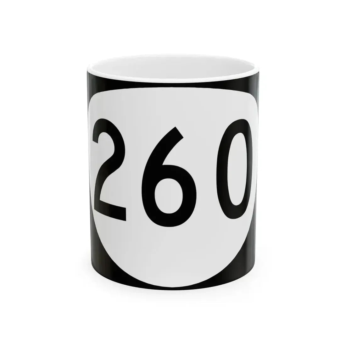 OR 260 (Oregon) (Road Sign) White Coffee Mug 11oz - Go Mug Yourself