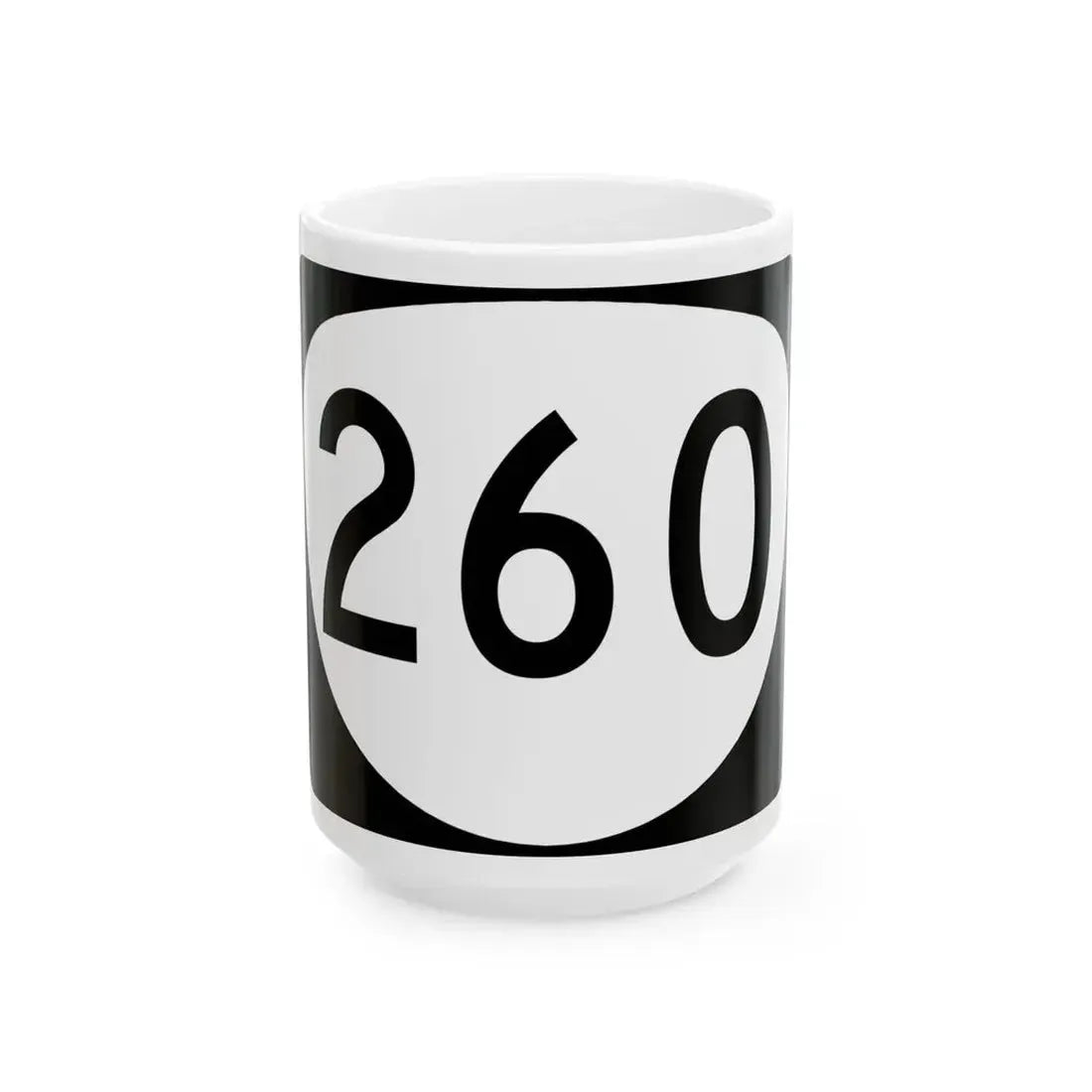 OR 260 (Oregon) (Road Sign) White Coffee Mug 15oz - Go Mug Yourself