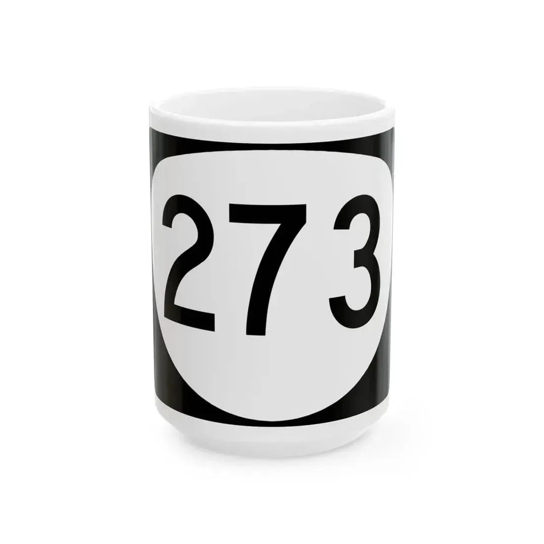 OR 273 (Oregon) (Road Sign) White Coffee Mug 15oz - Go Mug Yourself