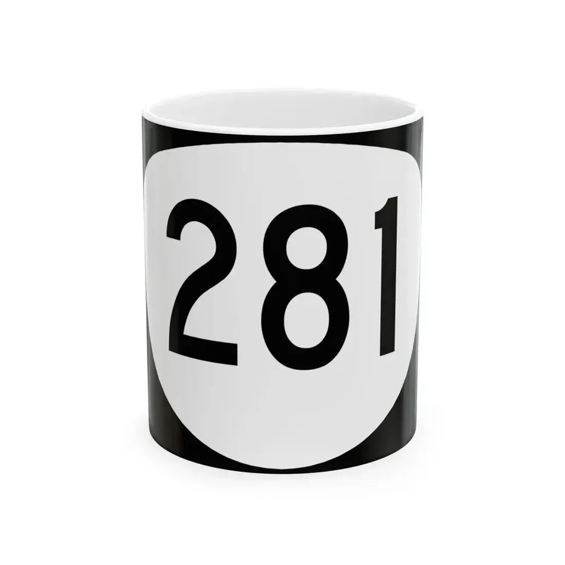 OR 281 (Oregon) (Road Sign) White Coffee Mug 11oz - Go Mug Yourself