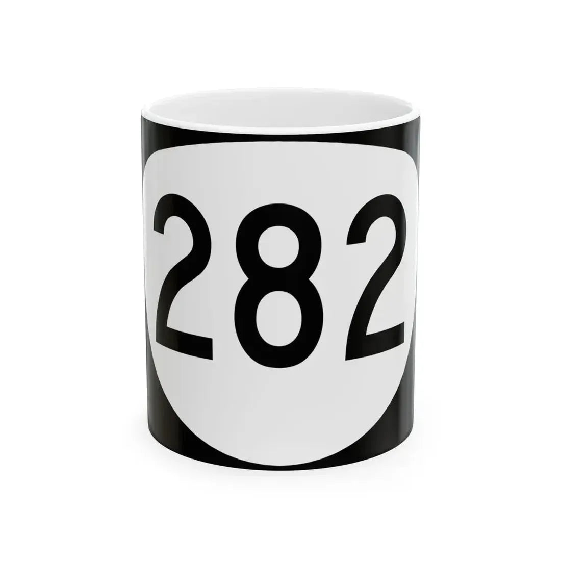 OR 282 (Oregon) (Road Sign) White Coffee Mug 11oz - Go Mug Yourself