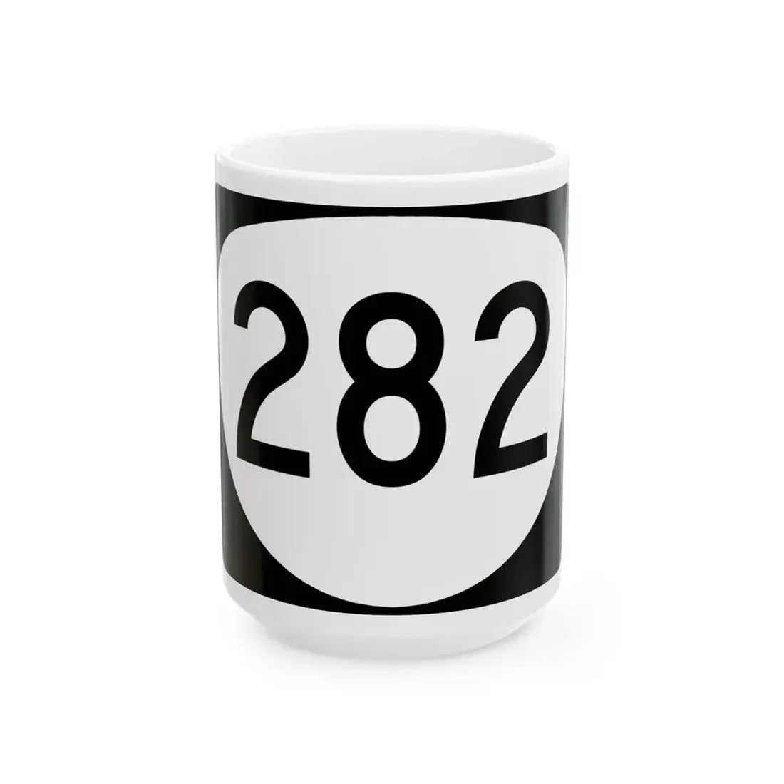 OR 282 (Oregon) (Road Sign) White Coffee Mug 15oz - Go Mug Yourself