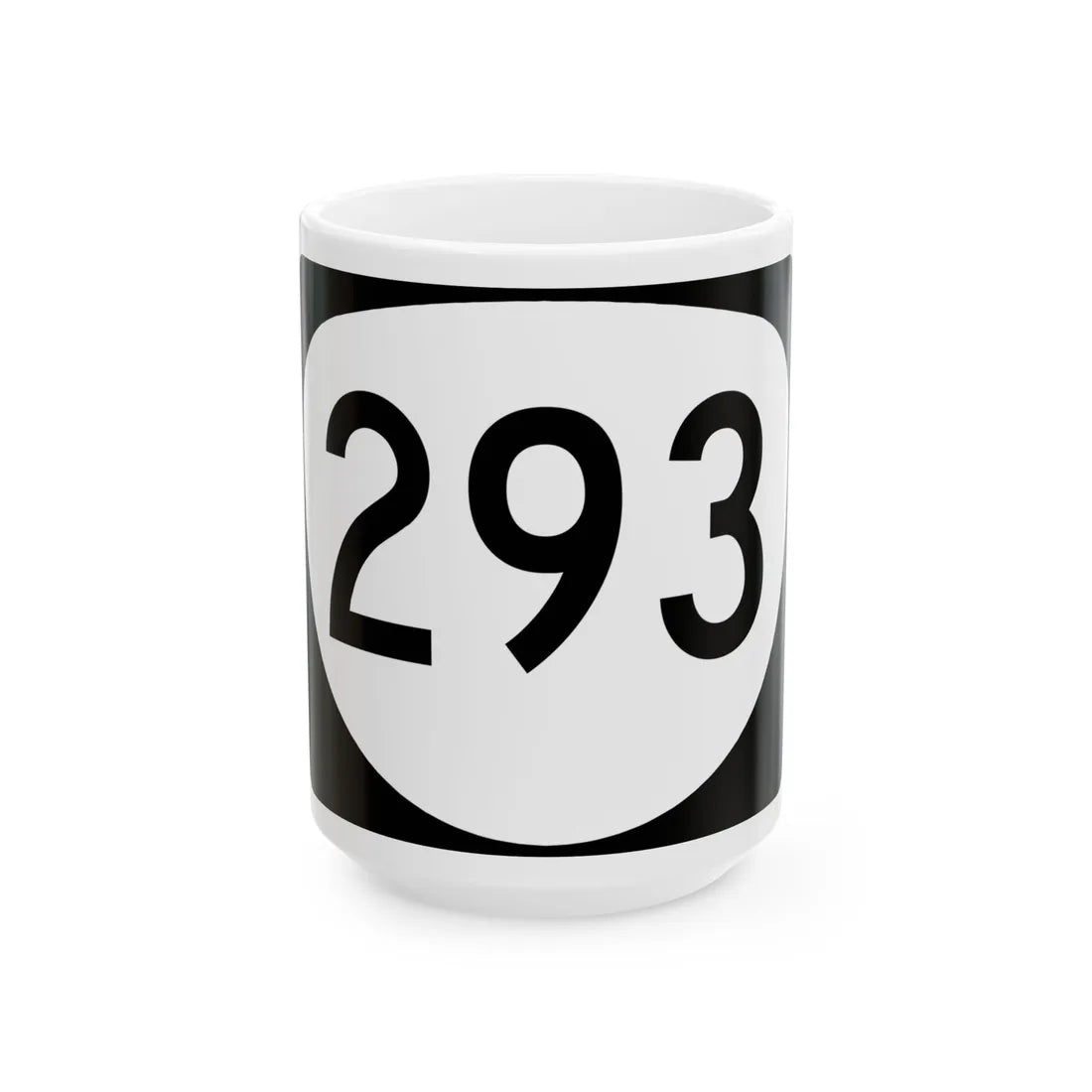 OR 293 (Oregon) (Road Sign) White Coffee Mug 15oz - Go Mug Yourself