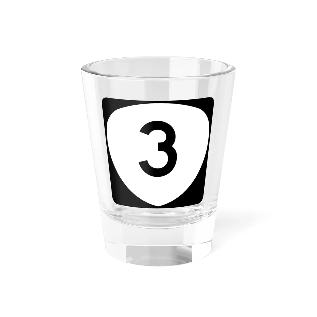 OR 3 (Oregon) (Road Sign) Shot Glass 1.5oz - Go Mug Yourself