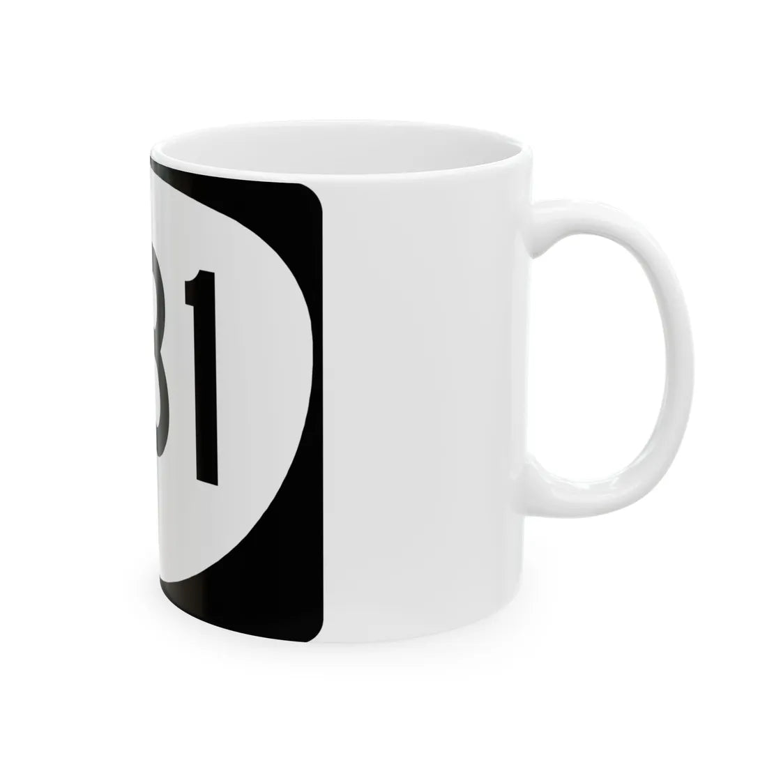 OR 331 (Oregon) (Road Sign) White Coffee Mug - Go Mug Yourself
