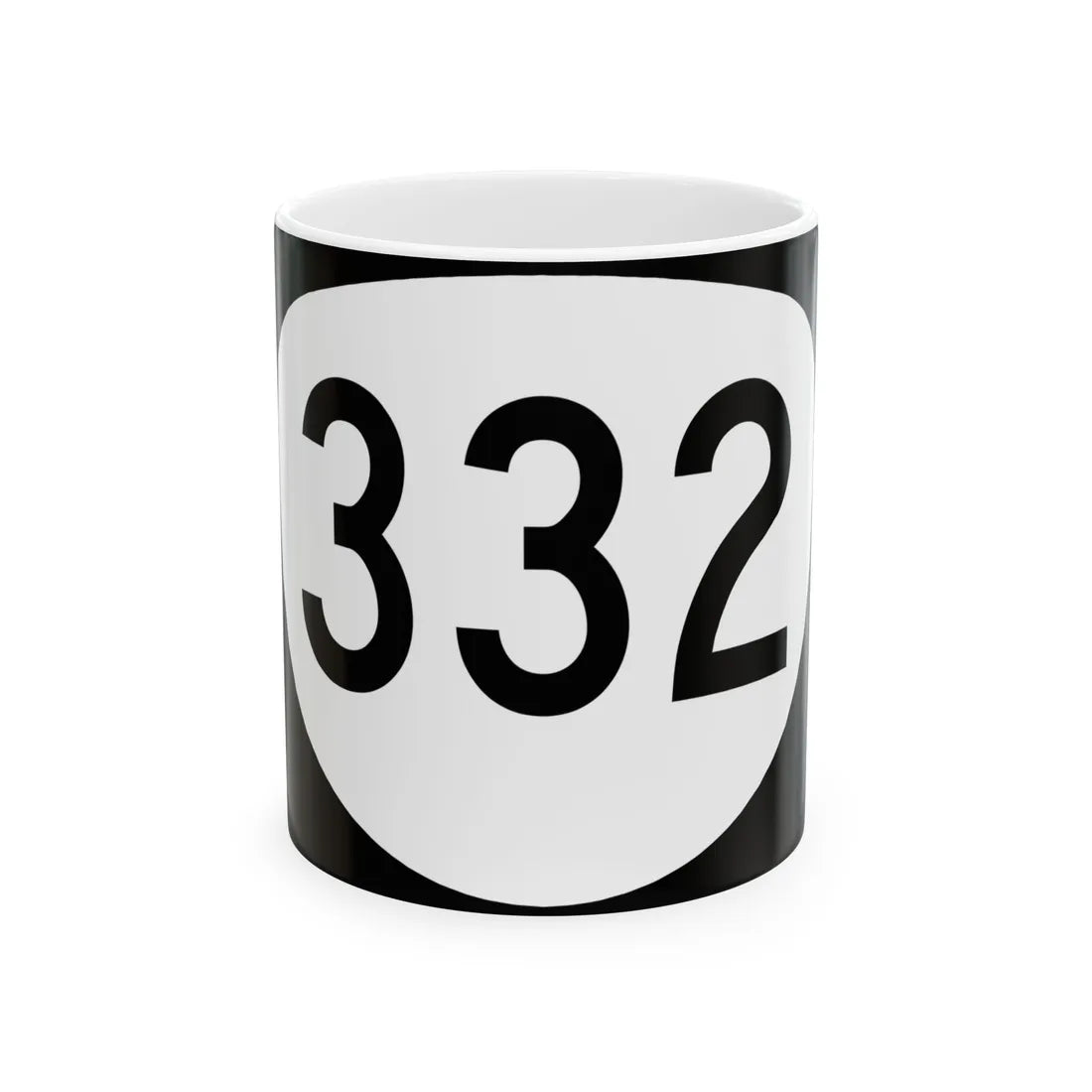OR 332 (Oregon) (Road Sign) White Coffee Mug 11oz - Go Mug Yourself