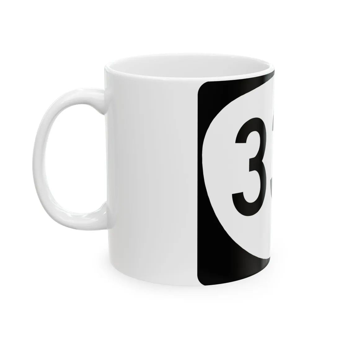 OR 332 (Oregon) (Road Sign) White Coffee Mug - Go Mug Yourself