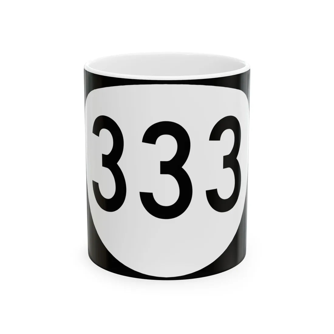 OR 333 (Oregon) (Road Sign) White Coffee Mug 11oz - Go Mug Yourself