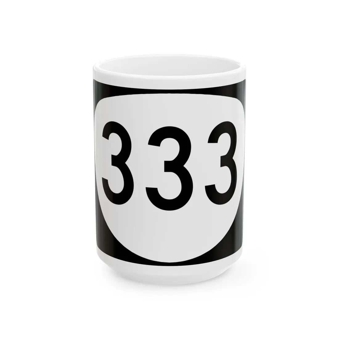 OR 333 (Oregon) (Road Sign) White Coffee Mug 15oz - Go Mug Yourself