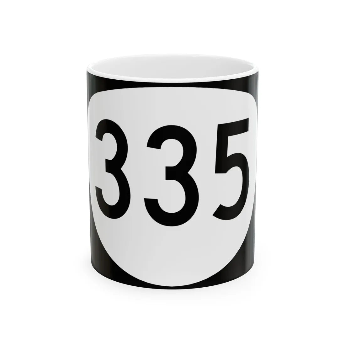 OR 335 (Oregon) (Road Sign) White Coffee Mug 11oz - Go Mug Yourself