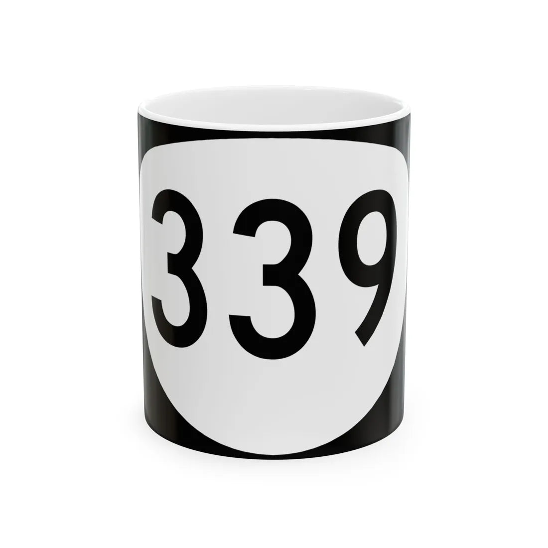 OR 339 (Oregon) (Road Sign) White Coffee Mug 11oz - Go Mug Yourself
