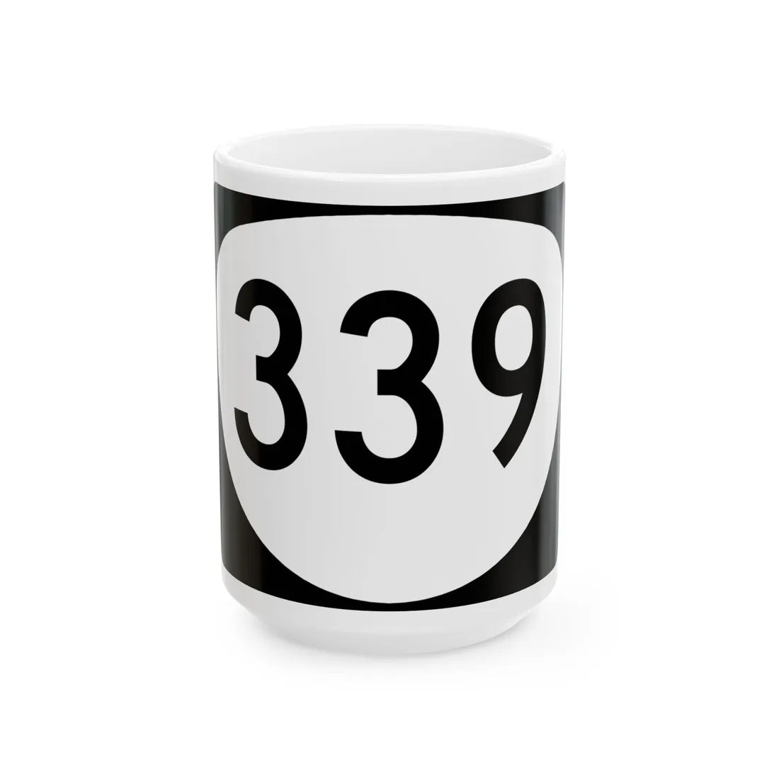 OR 339 (Oregon) (Road Sign) White Coffee Mug 15oz - Go Mug Yourself