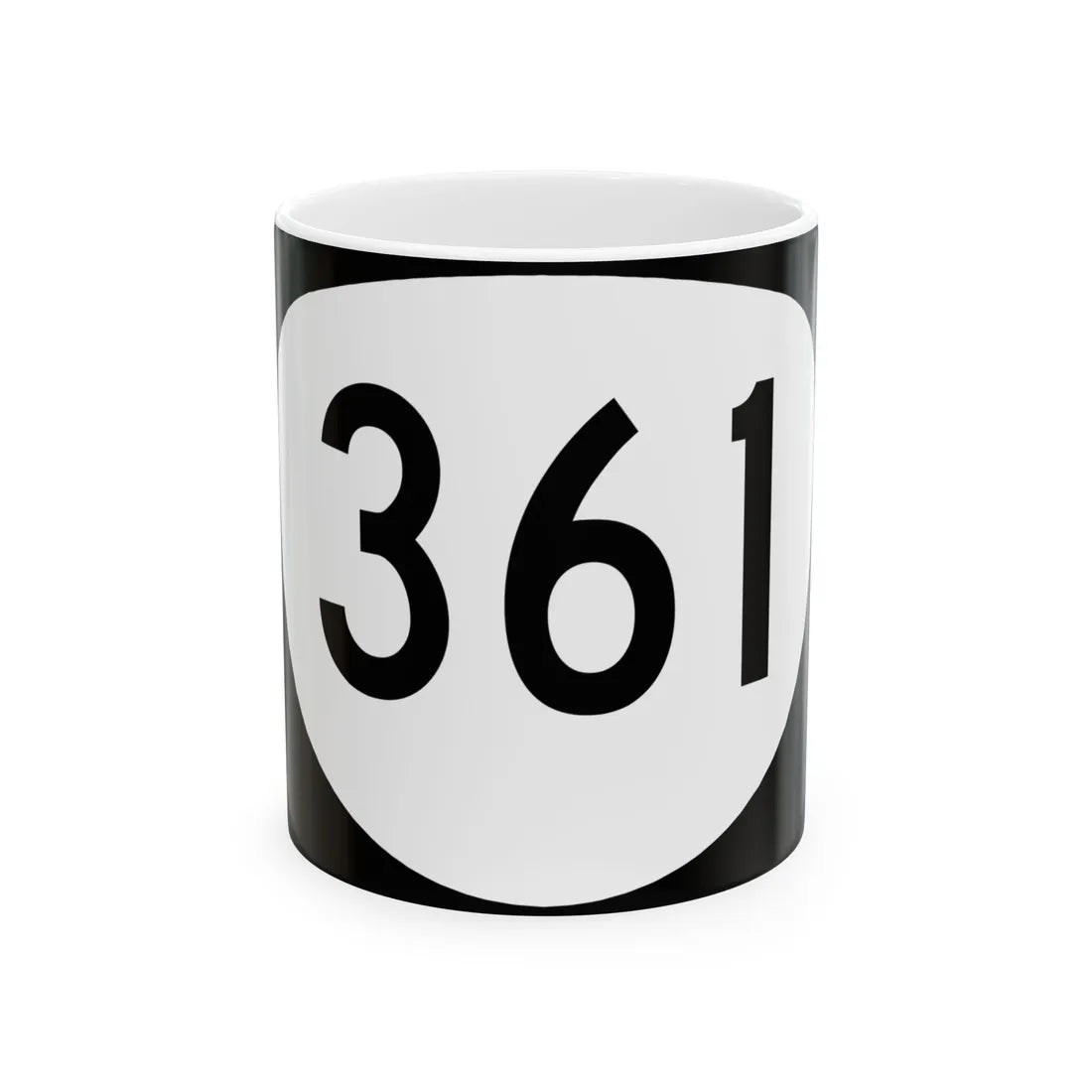 OR 361 (Oregon) (Road Sign) White Coffee Mug 11oz - Go Mug Yourself