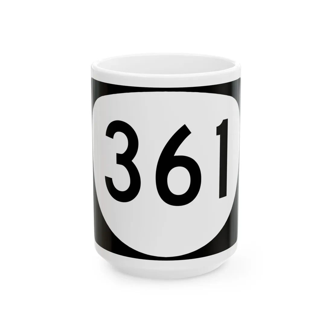 OR 361 (Oregon) (Road Sign) White Coffee Mug 15oz - Go Mug Yourself